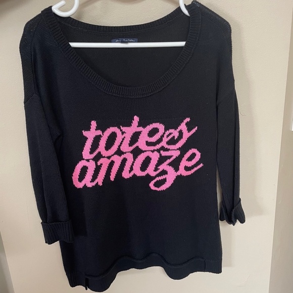 American Eagle Totes Amaze Black Sweater - Picture 1 of 1